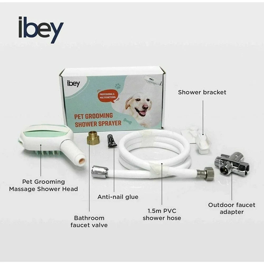 Ibey Pet Grooming Shower Sprayer Professional Multifunctional New